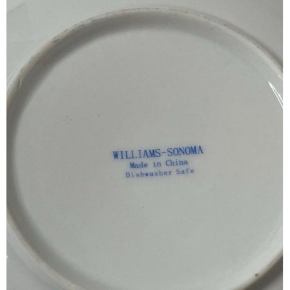 Williams Sonoma Contemporary Blue Rim Small Bowl 3 Piece Lot Retired - Picture 4 of 5